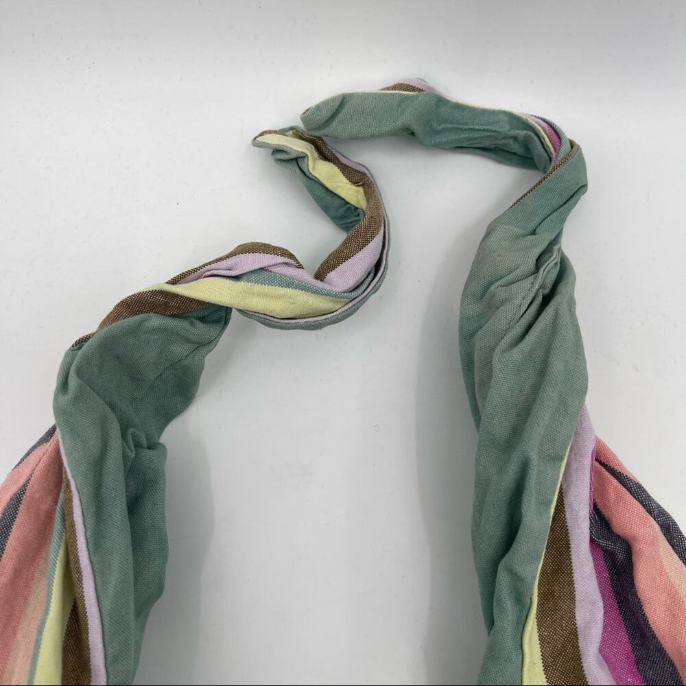 Rainbow Pride Stripe Purse Tote Adjustable Tie Multicolor CarryAll Shoulder Bag - Picture 9 of 13